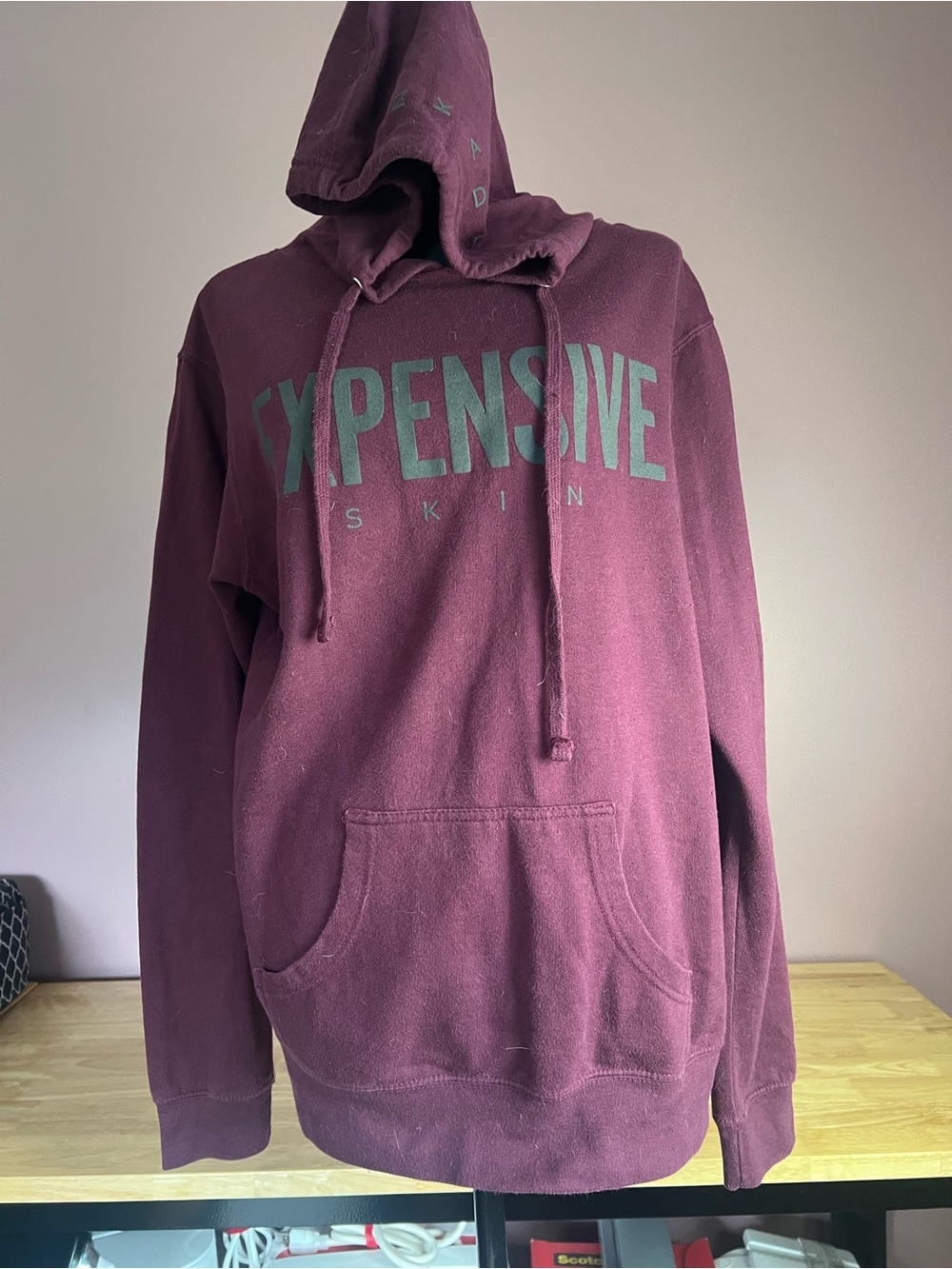 Women’s Expensive Ink Maroon Pullover Hoodie
